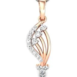 Candere By Kalyan Jewellers 18k Rose Gold and Diamond Pendant for Women-image-42