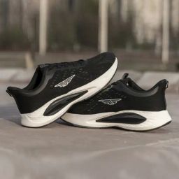 Red Tape Men's Black & White Athleisure Running Shoes-30