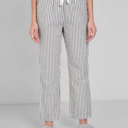 Dreamz By Pantaloons Black Cotton Comfort Fit Striped Pyjamas-picture-0
