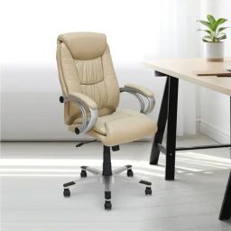 Nilkamal Libra Beige Leatherette Office Chair-image-25