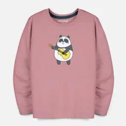 HELLCAT Boys Dusty Pink Printed Full Sleeves T-Shirt-picture-32