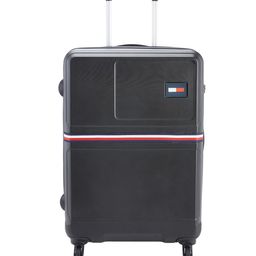 Tommy Hilfiger Solid 360 Degree Rotation 4 Wheels Medium Hard Trolley Suitcase-10