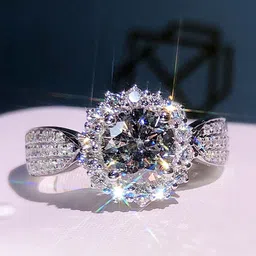 Designs & You Silver-Plated AD Studded Finger Ring-image-90