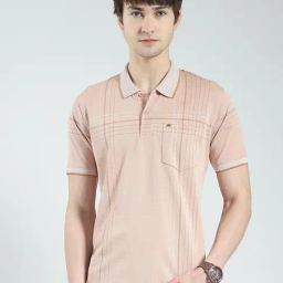 Monte Carlo Peach Regular Fit Printed T-Shirt-image-38