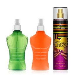 Dorall Collection Thunder Green, Cuban Dreams & Love You Like Crazy Body Mist - Pack of 3-80