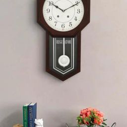 CHRONIKLE Elegant Vertical Rosewood Brown Wood Wall Clock-image-16