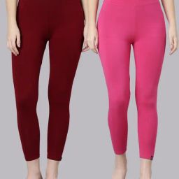 TWIN BIRDS Women Pack Of 2 High Ankle Leggings-image-82