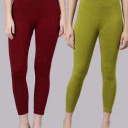 TWIN BIRDS Women Pack Of 2 High Ankle Leggings-image-78