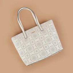 Code by Lifestyle Off White Textured Tote Handbag image 3