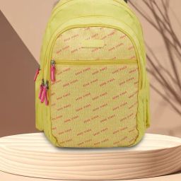 Caprese Poly Nylon Yellow Women Backpack-image-50