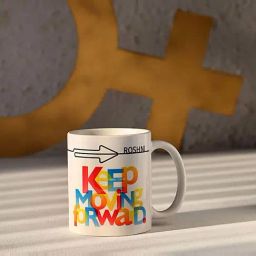 FNP Multicolor Ceramic Personalised Keep Moving Forward Mug (325ml)-15