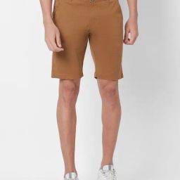 Giordano Khaki Slim Fit Shorts-picture-10