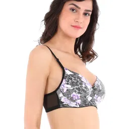 Clovia Black Non Wired Padded T Shirt Bra image 4