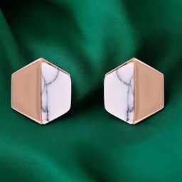 crash.club by CKC 925 Sterling Silver Hexagonal Harmony Stud Earrings for Men-picture-5