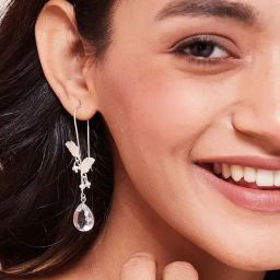 Fabindia 92.5 Silver Danglers Earrings for Women-41