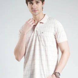 Monte Carlo Peach Regular Fit Printed T-Shirt-image-26