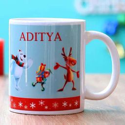FNP Multicolor Ceramic Warm Yuletide Personalised Mug (325ml)-image-69