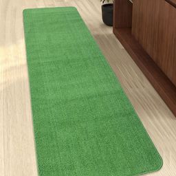 Saral Home Green Solid Anti-Skid Floor Runner-24