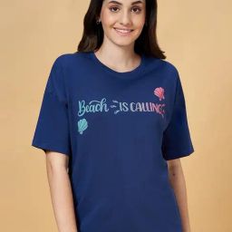 Dreamz by Pantaloons Blue Cotton Printed T-Shirt-picture-19
