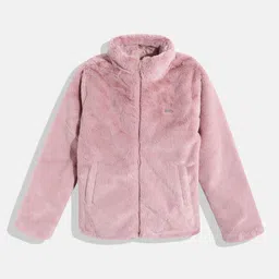 Allen Solly Junior Girls Faux Fur Trim Tailored Jacket-picture-44