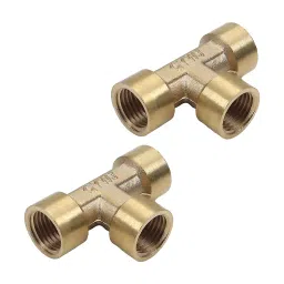 Generic 6.35 mm (1/4 Inch) Tee Pipe Fitting-Pack of 2-image-8