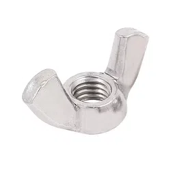 Generic M8 Thread Size Butterfly Wing Nut Fastners Silver-Pack of 5 image 3
