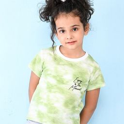 NUSYL Girls Abstract Printed Round Neck Short Sleeves T-shirt-picture-23