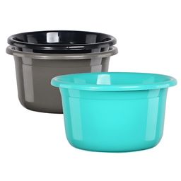 Aura Green & Black 3 Pieces Bath Accessories Set-image-65