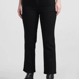 Only Black Cotton Flared Fit Mid Rise Jeans-image-87