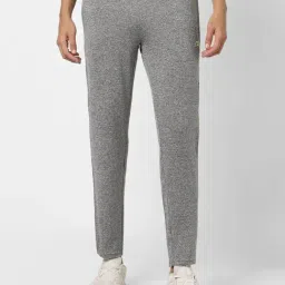 Peter England Casuals Grey Regular Fit Texture Trackpants-image-79