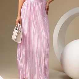 Chemistry Women Striped Pleated Maxi Skirt-image-22