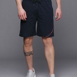 Louis Philippe ATHPLAY Men Navy Blue Mid Rise Slim Fit Regular Shorts-image-98