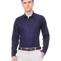 Van Heusen Blue Slim Fit Shirt-image-68