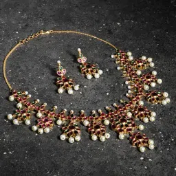 Fida Ethnic Multicolor Jewellery Set-image-7
