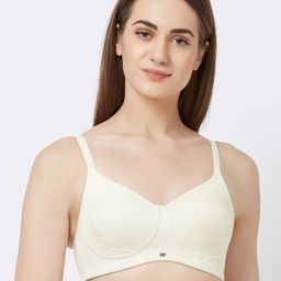 Soie Off-White Solid Non-Wired Non Padded Everyday Bra CB-332-image-39