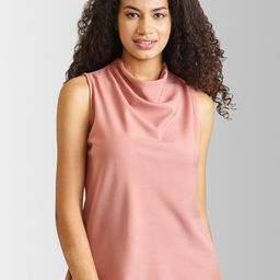 FableStreet Women Rose Solid A-Line Top-image-89