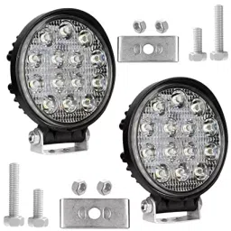 Cartronics Waterproof 9 LED Round Fog Light with Mounting Brackets for Mahindra Scorpio image 4