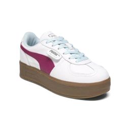 Puma Palermo Elevata Women Leather White & Pink Sneakers-picture-28
