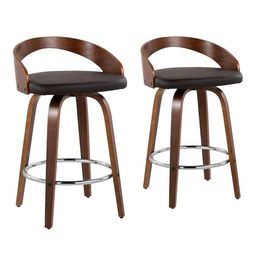 my art design Elegant Waterfall Type Wooden Legs Bar & Kitchen Stool Chair for Home Office Cafe Restaurant Dinning (2) image 1