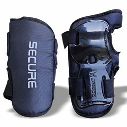 Jaspo Secure Hybrid Wrist Guards for Skating Cycling, Skateboarding Roller Skating Inline Skate Running Blue - Large-21
