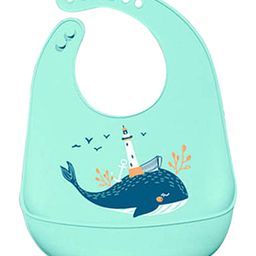 Thread Fairy Silicone Bib Whale - Blue-image-72