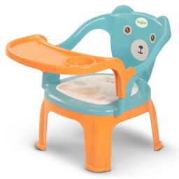 Baybee Dinning Chair Booster Seat for Kids Study Table Chair with Cushion Seat & Feeding Tray - Green-27