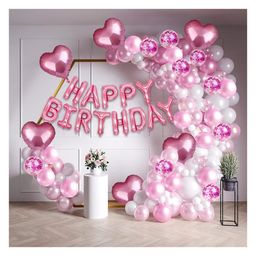 Puchku Happy Birthday Decorations  Kit Pink - Pack of 41-image-56