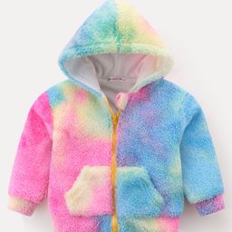 Kookie Kids Full Sleeves Tie Dye Hoodie - Blue & Pink-picture-45