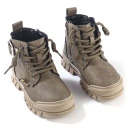 Oh! Pair Slip On Winter Boots with Lace Up Closure - Brown-image-69