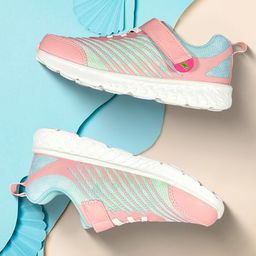 Hopits Striped Velcro Closure Shoes - Peach-image-20