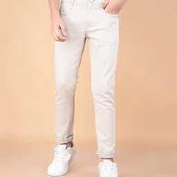 CRIMSOUNE CLUB Cotton Solid Jeans - Grey-picture-26