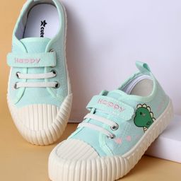 Cute Walk by Babyhug Casual Shoes with Velcro Closure & Dino Print - Grey-image-79