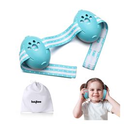 BAYBEE 2 in 1 Noise Cancellation Ear Muffs for Kids | Infant Ear Protector for Babies with 3 Adjustable Lengths & 25db Noise Reduction | Snug Fit Baby Earpads for Sleeping with Silicone Strap (Blue)-17