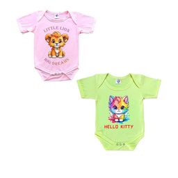 Cute Pals Kids-Unisex Multicoloured Cotton Rompers-image-98